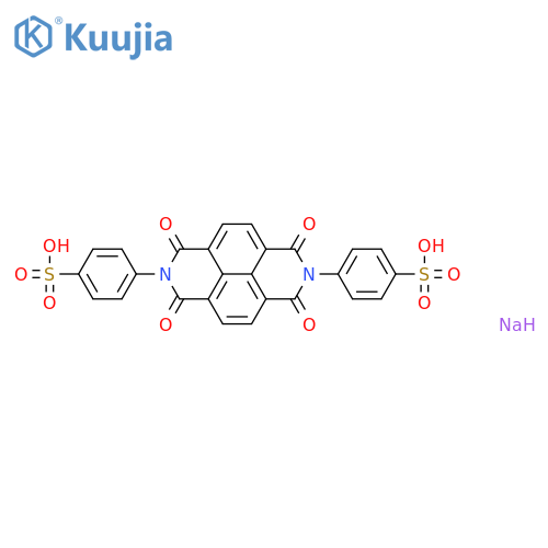 Benzenesulfonic acid,4,4'-(1,3,6,8-tetrahydro-1,3,6,8-tetraoxobenzo[lmn][3,8]phenanthroline-2,7-diyl)bis-,disodium salt (9CI) structure