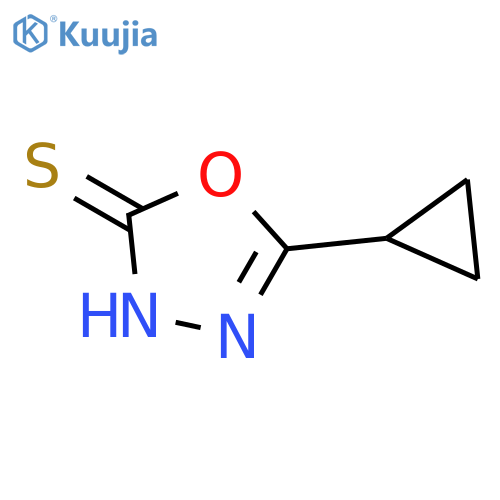 5-cyclopropyl-1,3,4-oxadiazole-2-thiol structure