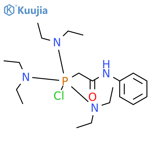 Acetamide, 2-[chlorotris(diethylamino)phosphoranyl]-N-phenyl- structure