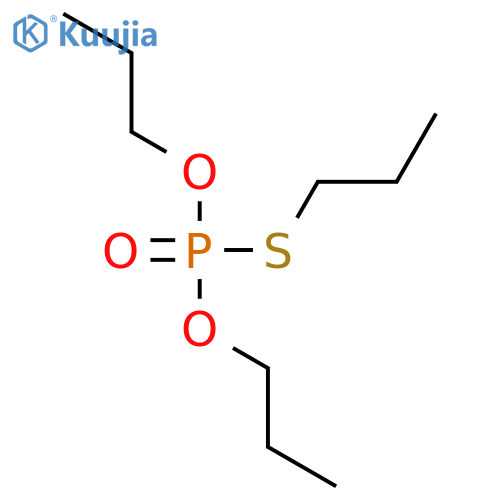 Phosphorothioic acid, O,O,S-tripropyl ester structure