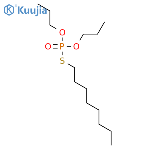 Phosphorothioic acid, S-octyl O,O-dipropyl ester structure