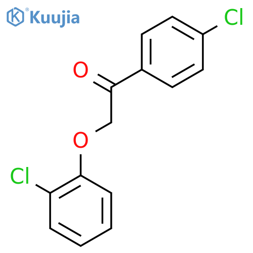 Ethanone, 2-(2-chlorophenoxy)-1-(4-chlorophenyl)- structure