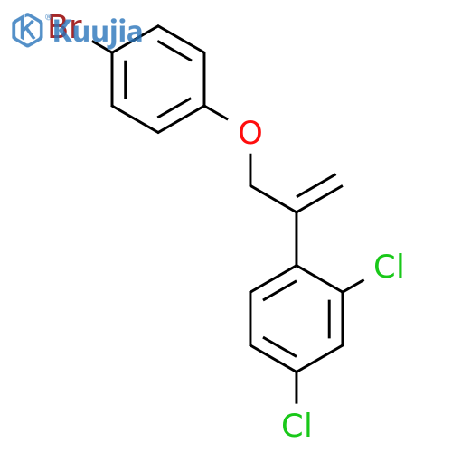 Benzene, 1-[1-[(4-bromophenoxy)methyl]ethenyl]-2,4-dichloro- structure