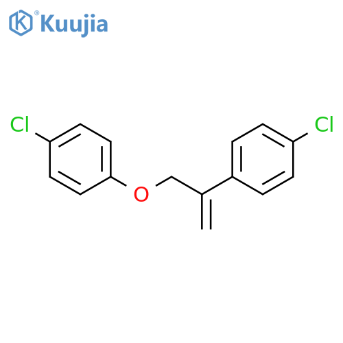 Benzene, 1-chloro-4-[1-[(4-chlorophenoxy)methyl]ethenyl]- structure