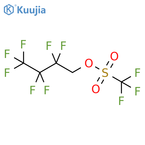 Methanesulfonic acid,1,1,1-trifluoro-, 2,2,3,3,4,4,4-heptafluorobutyl ester structure