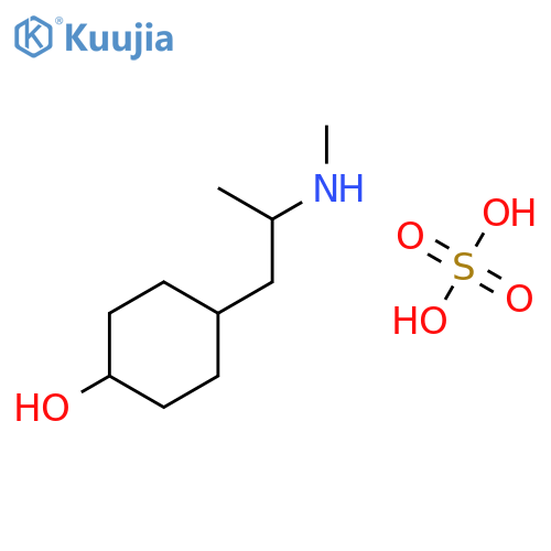 4-[2-(methylamino)propyl]cyclohexanol sulfate (1:1) structure