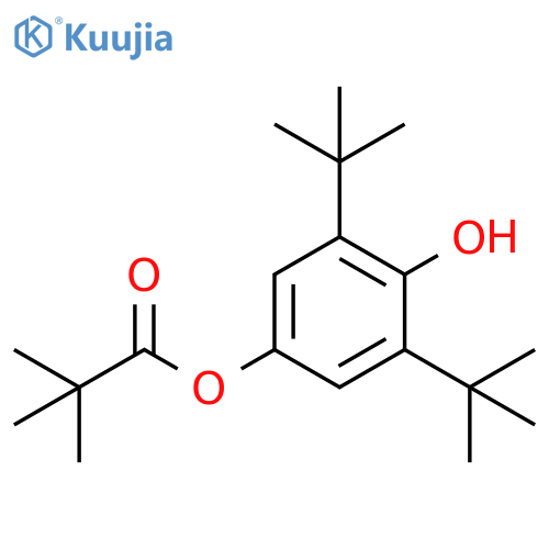 Propanoic acid, 2,2-dimethyl-,3,5-bis(1,1-dimethylethyl)-4-hydroxyphenyl ester structure