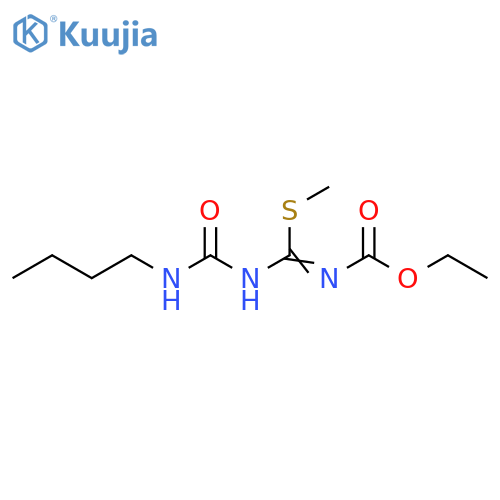 Carbamic acid, [[[(butylamino)carbonyl]amino](methylthio)methylene]-,ethyl ester structure