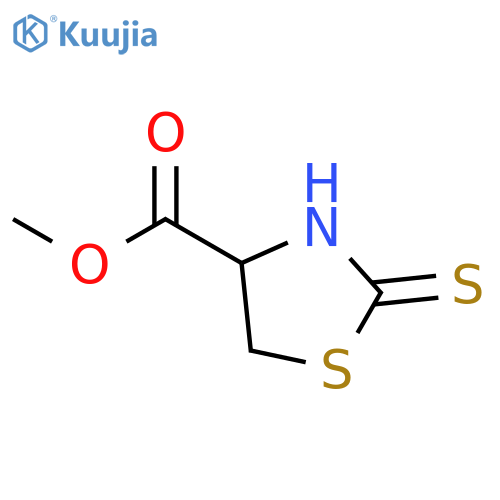 4-Thiazolidinecarboxylic acid, 2-thioxo-, methyl ester structure
