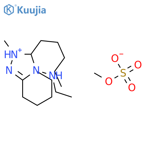 1H-1,2,4-Triazolium, 4-(ethylamino)-1-methyl-3,5-dipentyl-, methylsulfate structure