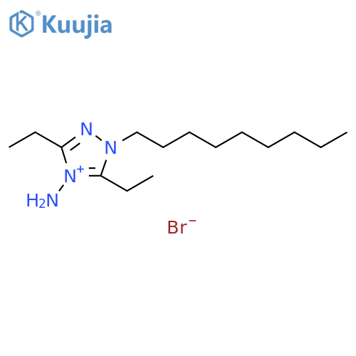 1H-1,2,4-Triazolium, 4-amino-3,5-diethyl-1-nonyl-, bromide structure