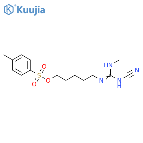 Guanidine,N-cyano-N'-methyl-N''-[5-[[(4-methylphenyl)sulfonyl]oxy]pentyl]- structure