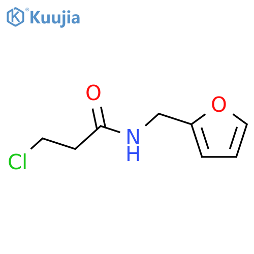 3-chloro-N-(2-furylmethyl)propanamide structure