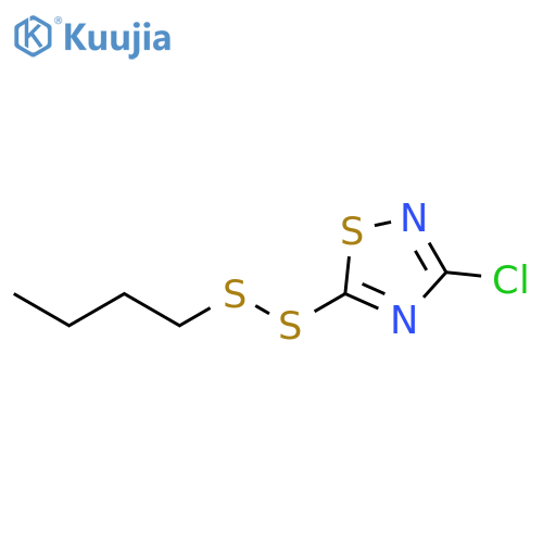 1,2,4-Thiadiazole, 5-(butyldithio)-3-chloro- structure