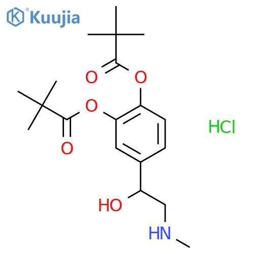 Dipivefrin hydrochloride structure