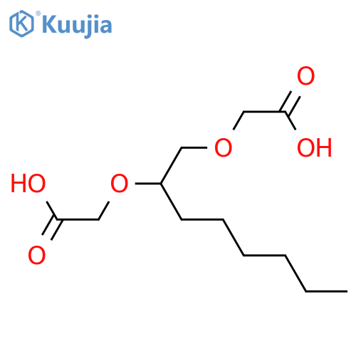 ACETIC ACID, 2,2'-[(1-HEXYL-1,2-ETHANEDIYL)BIS(OXY)]BIS- structure
