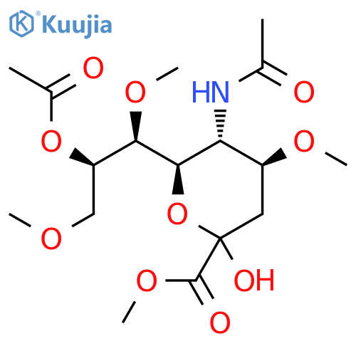 Neuraminic acid, N-acetyl-4,7,9-tri-O-methyl-, methyl ester, 8-acetate structure
