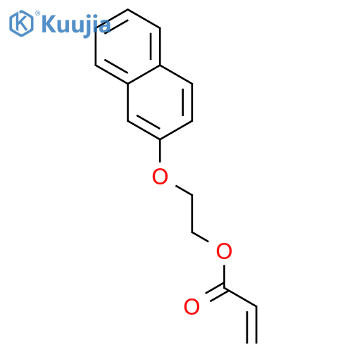 2-Propenoic acid,2-(2-naphthalenyloxy)ethyl ester structure