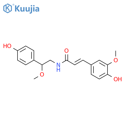2-Propenamide, 3-(4-hydroxy-3-methoxyphenyl)-N-[(2R)-2-(4-hydroxyphenyl)-2-methoxyethyl]-, (2E)- structure