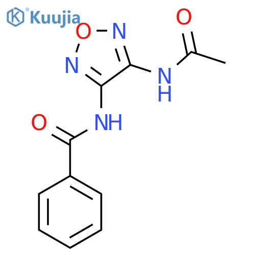 Benzamide,N-[4-(acetylamino)-1,2,5-oxadiazol-3-yl]- structure