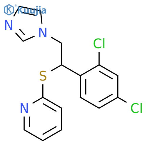 Pyridine, 2-[[1-(2,4-dichlorophenyl)-2-(1H-imidazol-1-yl)ethyl]thio]- structure