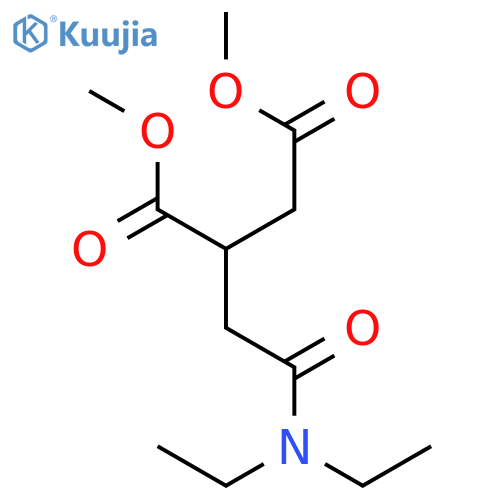 Butanedioic acid, [2-(diethylamino)-2-oxoethyl]-, dimethyl ester structure