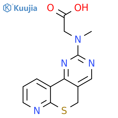 GLYCINE, N-METHYL-N-5H-PYRIDO[3',2':5,6]THIOPYRANO[4,3-D]PYRIMIDIN-2-YL- structure