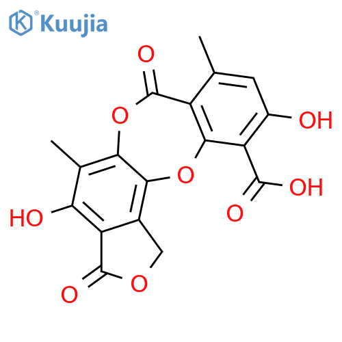 Stictic acid; 1'-Deoxy, 1''-carboxylic acid, O-de-Me structure