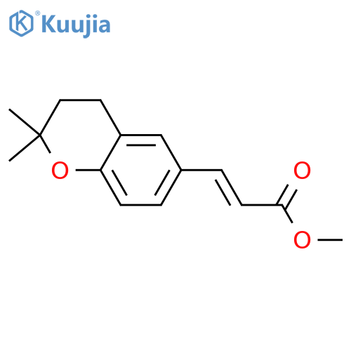 3-(2,2-Dimethyl-2H-1-benzopyran-6-yl)-2-propenoic acid; (Z)-form, 3,4-Dihydro, Me ester structure