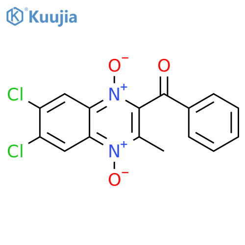 Methanone, (6,7-dichloro-3-methyl-1,4-dioxido-2-quinoxalinyl)phenyl- structure