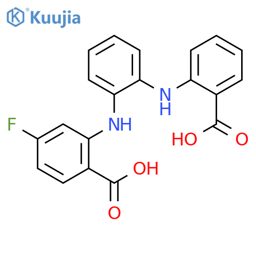 BENZOIC ACID, 2-[[2-[(2-CARBOXYPHENYL)AMINO]PHENYL]AMINO]-4-FLUORO- structure