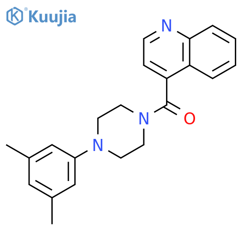 Piperazine, 1-(3,5-dimethylphenyl)-4-(4-quinolinylcarbonyl)- structure