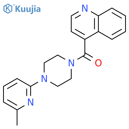 PIPERAZINE, 1-(6-METHYL-2-PYRIDINYL)-4-(4-QUINOLINYLCARBONYL)- structure