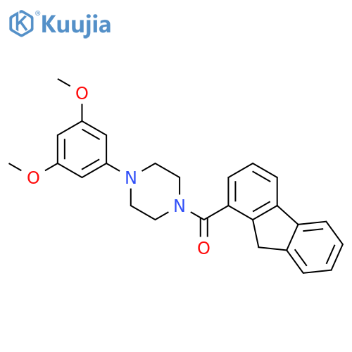 Piperazine, 1-(3,5-dimethoxyphenyl)-4-(9H-fluoren-1-ylcarbonyl)- structure