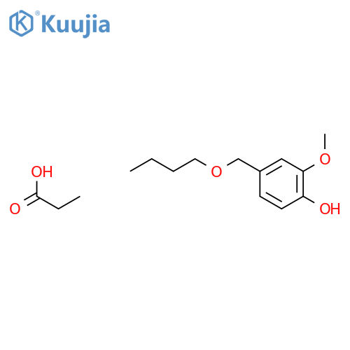 Phenol, 4-(butoxymethyl)-2-methoxy-, propanoate structure