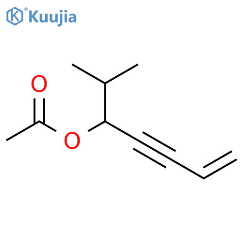 6-Hepten-4-yn-3-ol, 2-methyl-, acetate structure
