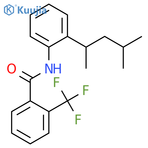 Benzamide, N-[2-(1,3-dimethylbutyl)phenyl]-2-(trifluoromethyl)- structure