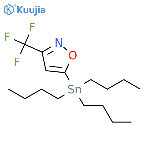 Isoxazole, 5-(tributylstannyl)-3-(trifluoromethyl)- structure