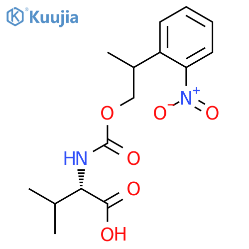 L-Valine, N-[[2-(2-nitrophenyl)propoxy]carbonyl]- structure