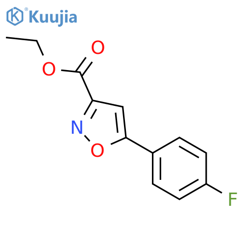 ethyl 5-(4-fluorophenyl)isoxazole-3-carboxylate structure