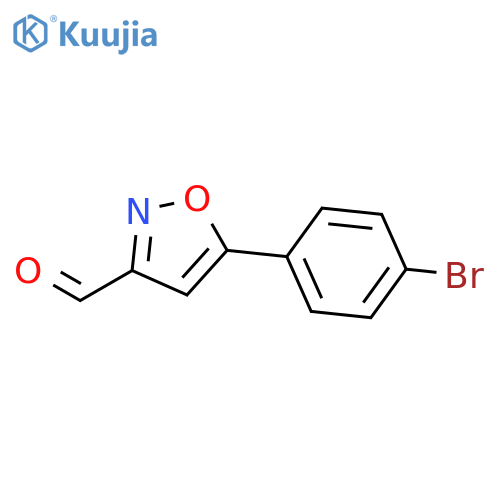 5-(4-Bromophenyl)isoxazole-3-carbaldehyde structure