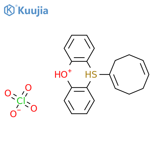 PHENOXATHIINIUM, 10-(1,5-CYCLOOCTADIEN-1-YL)-, PERCHLORATE structure