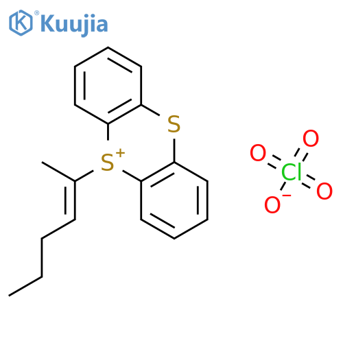 THIANTHRENIUM, 5-[(1E)-1-METHYL-1-PENTENYL]-, PERCHLORATE structure