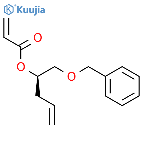 2-PROPENOIC ACID, (1R)-1-[(PHENYLMETHOXY)METHYL]-3-BUTENYL ESTER structure