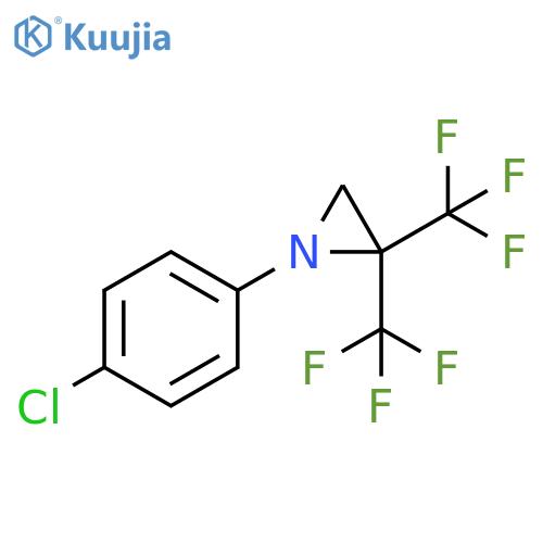 Aziridine, 1-(4-chlorophenyl)-2,2-bis(trifluoromethyl)- structure