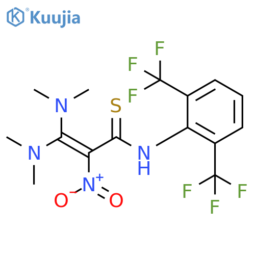 2-Propenethioamide,N-[2,6-bis(trifluoromethyl)phenyl]-3,3-bis(dimethylamino)-2-nitro- structure