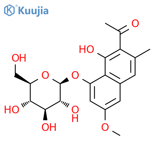 Torachrysone-8-O-b-D-glucoside structure