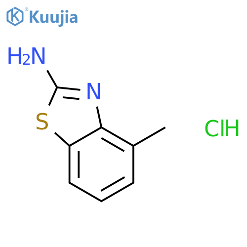 2-Benzothiazolamine,4-methyl-, hydrochloride (1:1) structure