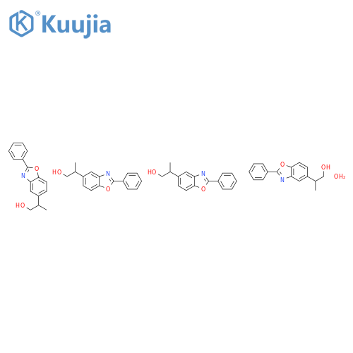 5-Benzoxazoleethanol, b-methyl-2-phenyl-, hydrate (4:1) structure