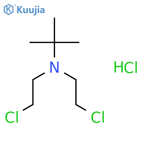 2-Propanamine,N,N-bis(2-chloroethyl)-2-methyl-, hydrochloride (1:1) structure